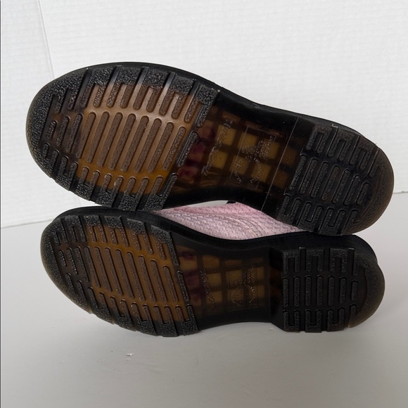 Dr. Martens Page WC Boots Women's Sz 7 Waffle Cotton Bubblegum Pink Combat Rare - Picture 7 of 10